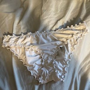 White bathing suit bottoms